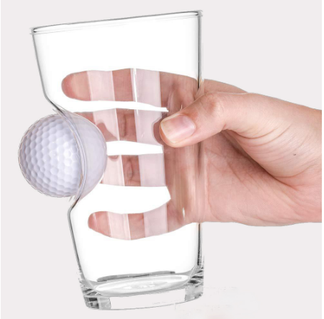 DEWD GOLF BALL BEER GLASS